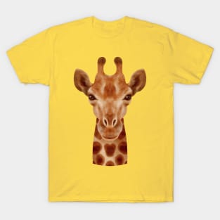 Giraffe Painting Head Hand drawn T-Shirt